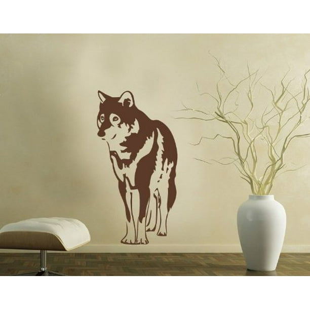 ig2071 Wall Sticker Vinyl Decal Wolf Animal Art Painting Artist Tribal Decor